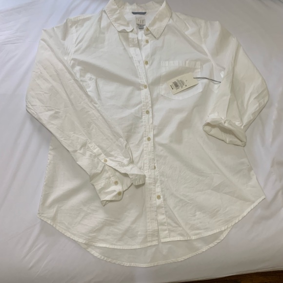 A New Day (Target) Fresh White LS ButtonDown Shirt - Picture 2 of 7